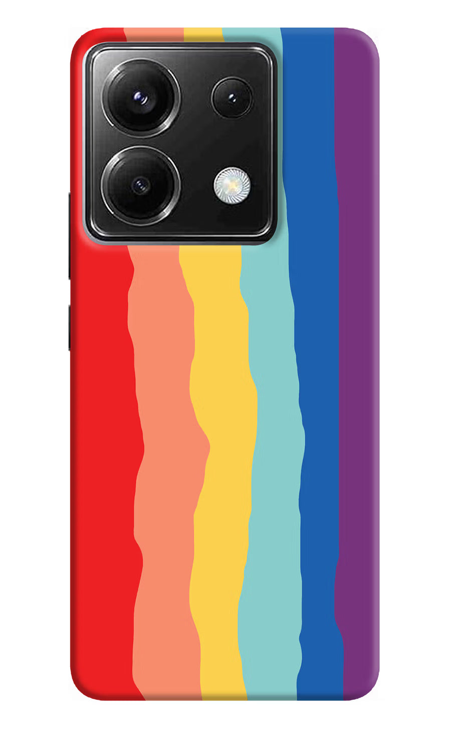 Rainbow Poco X6 Back Cover, Hard case