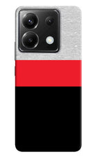 Tri Color Pattern Poco X6 Hard Case Back Cover by Casekaro