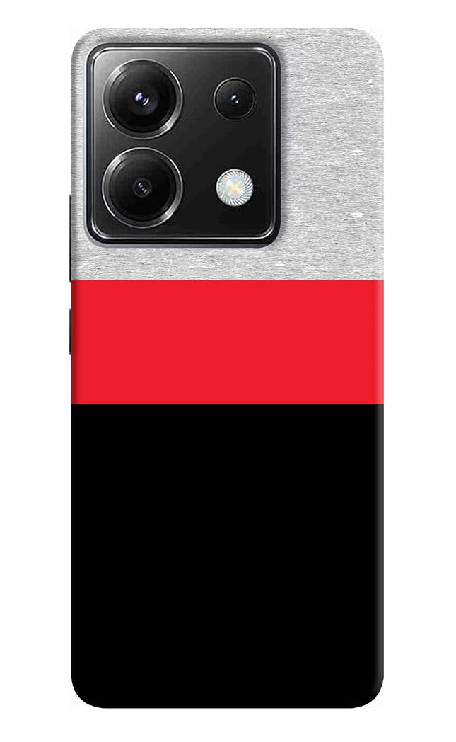 Tri Color Pattern Poco X6 Hard Case Back Cover by Casekaro