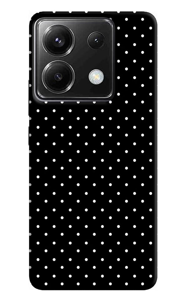 White Dots Poco X6 Hard Case Back Cover by Casekaro