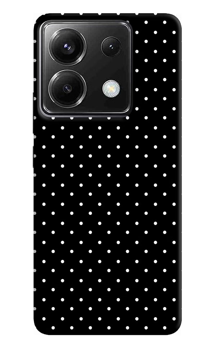 White Dots Poco X6 Back Cover, Hard case