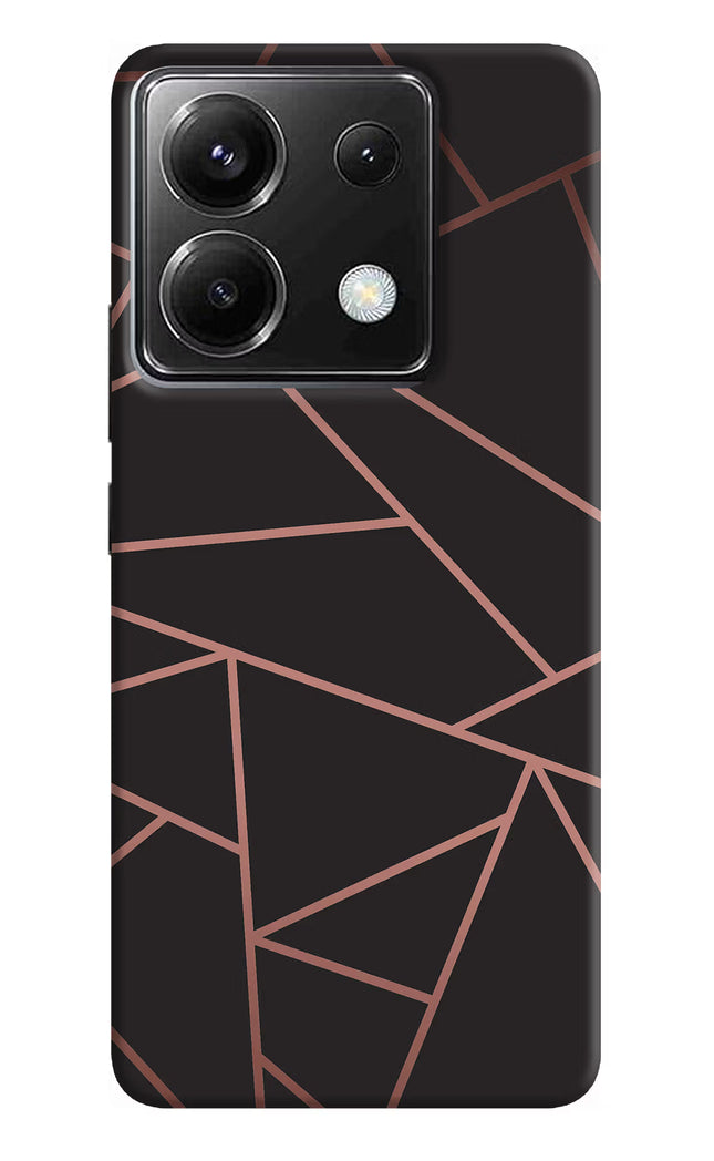 Geometric Pattern Poco X6 Hard Case Back Cover by Casekaro