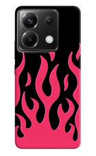 Fire Flames Poco X6 Hard Case Back Cover by Casekaro