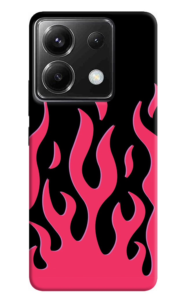Fire Flames Poco X6 Hard Case Back Cover by Casekaro