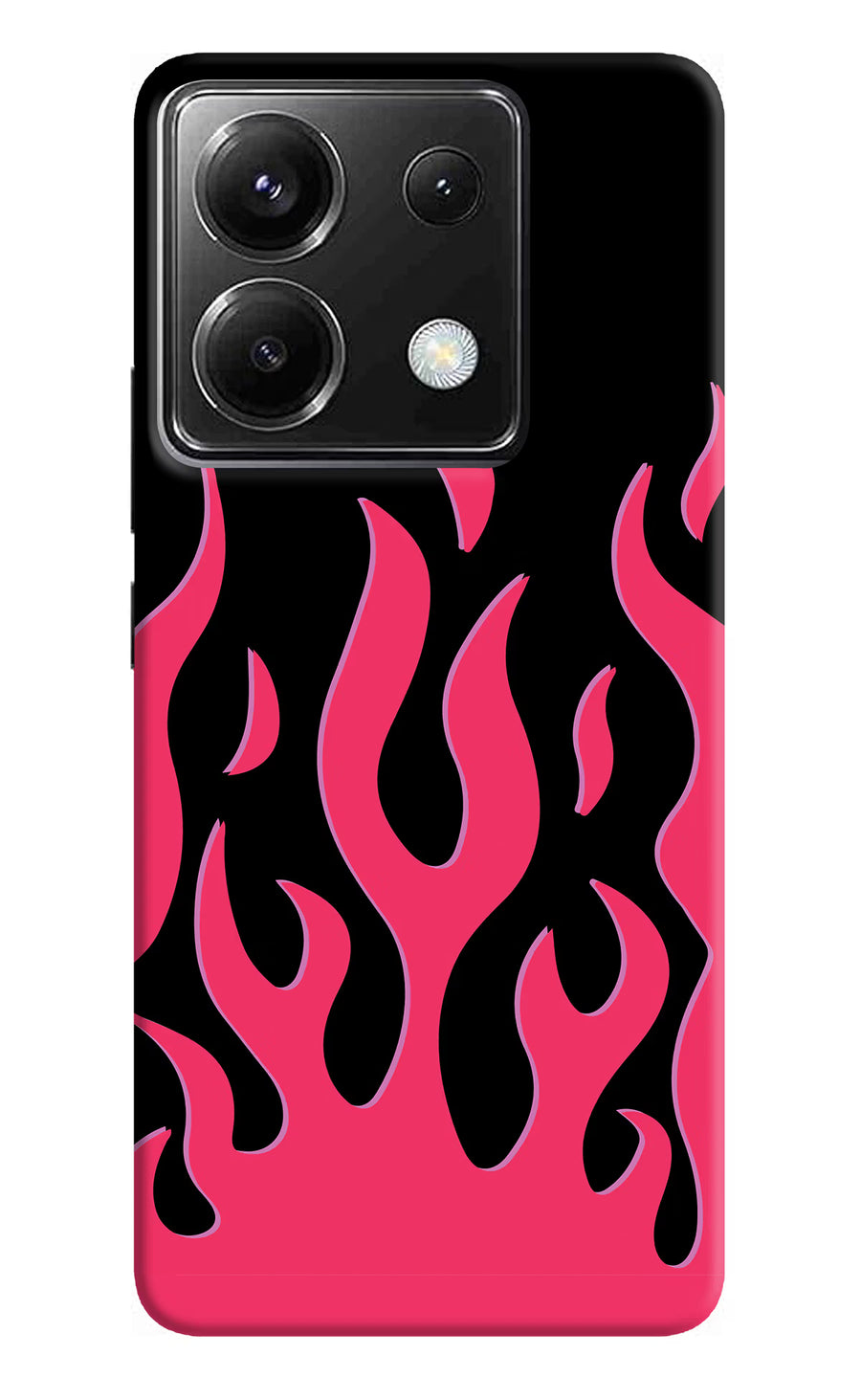 Fire Flames Poco X6 Back Cover, Hard case