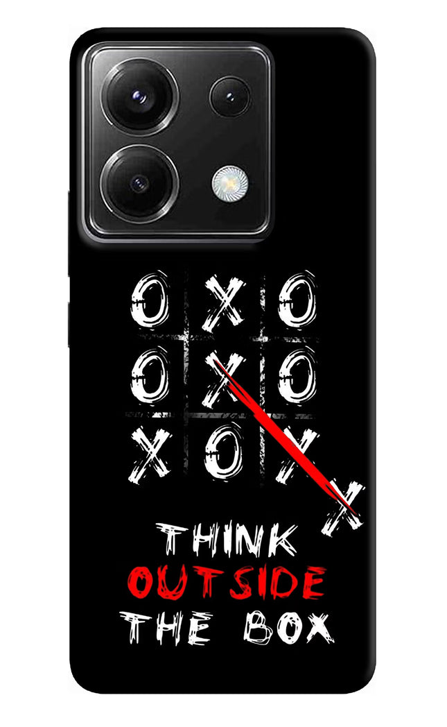 Think out of the BOX Poco X6 Hard Case Back Cover by Casekaro
