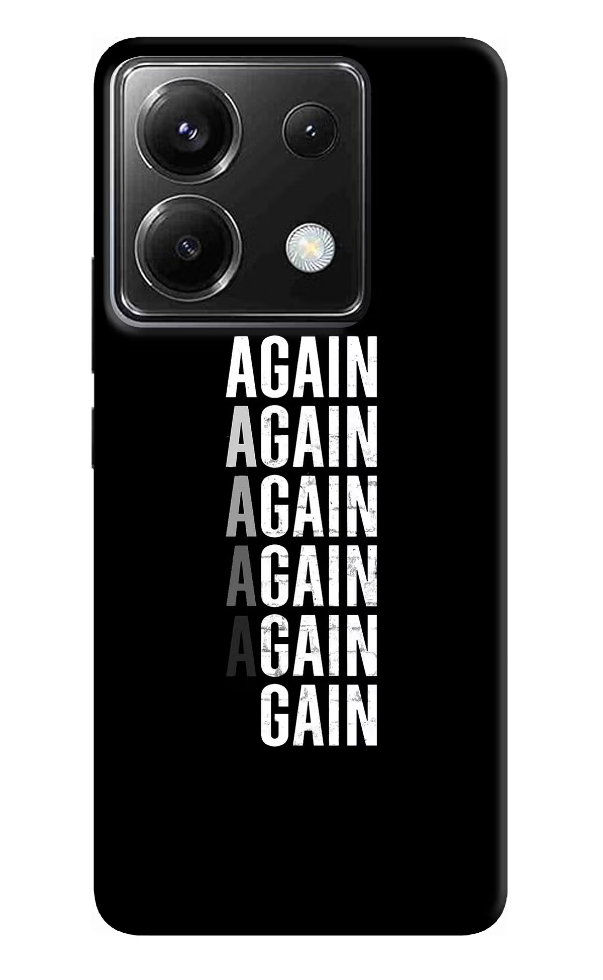 Again Again Gain Poco X6 Back Cover