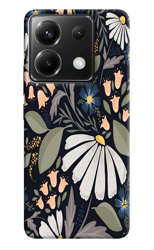 Flowers Art Poco X6 Back Cover