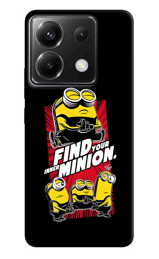 Find your inner Minion Poco X6 Back Cover