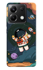 Cartoon Astronaut Poco X6 Hard Case Back Cover by Casekaro