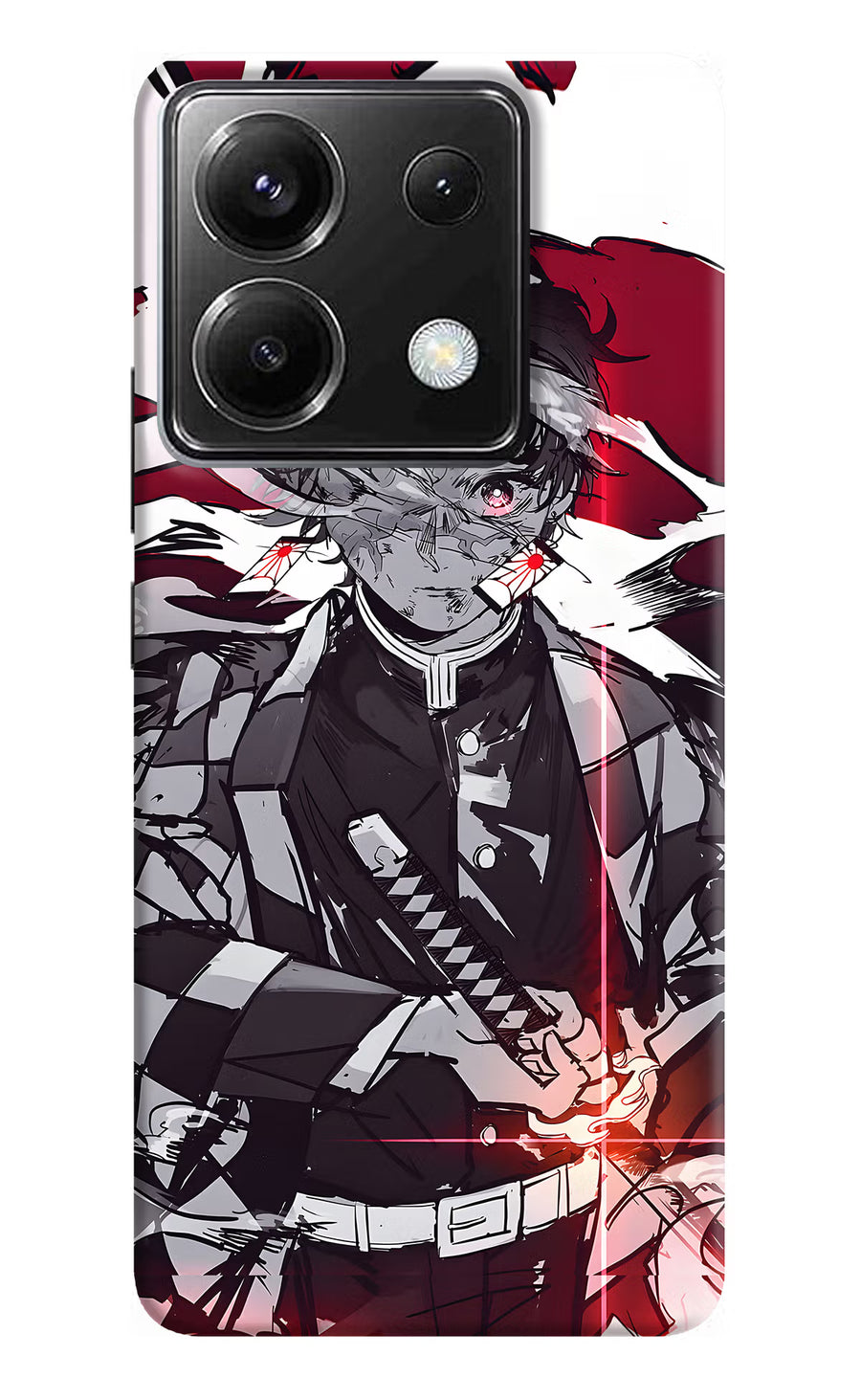 Demon Slayer Poco X6 Back Cover, Hard case