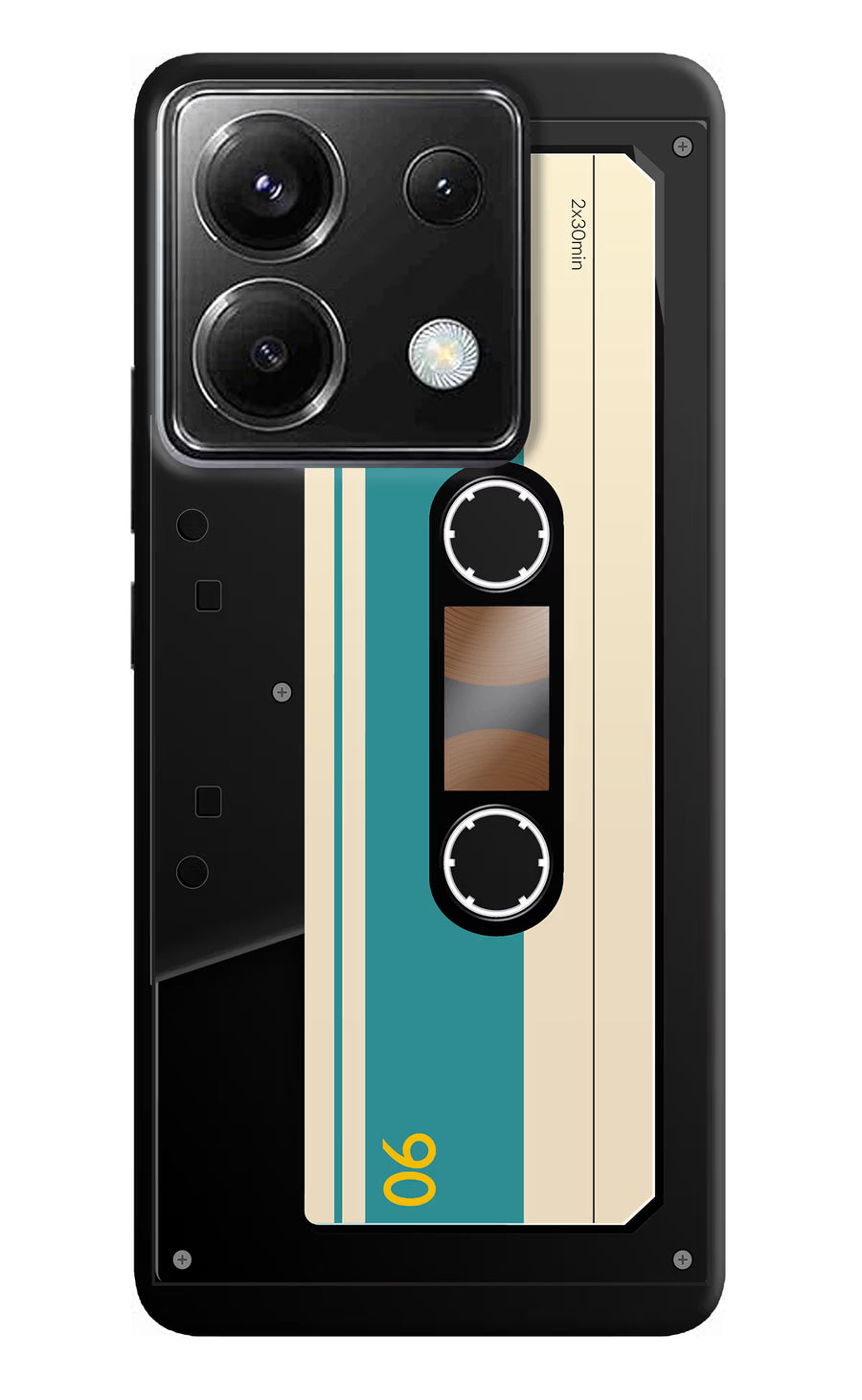 Cassette Poco X6 Back Cover, Hard case