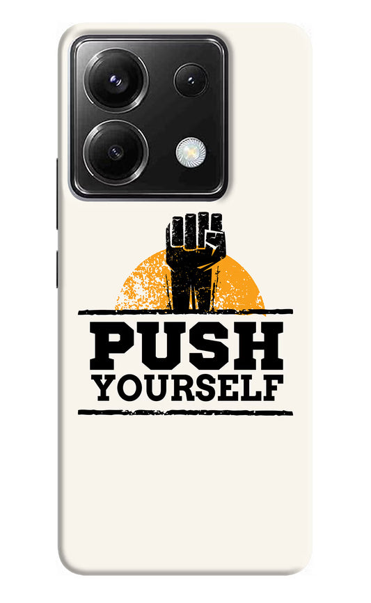 Push Yourself Poco X6 Back Cover