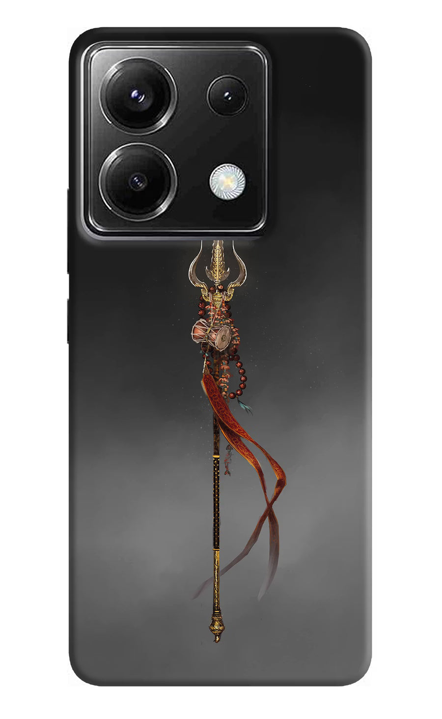 Shiv Trishul Poco X6 Back Cover, Hard case