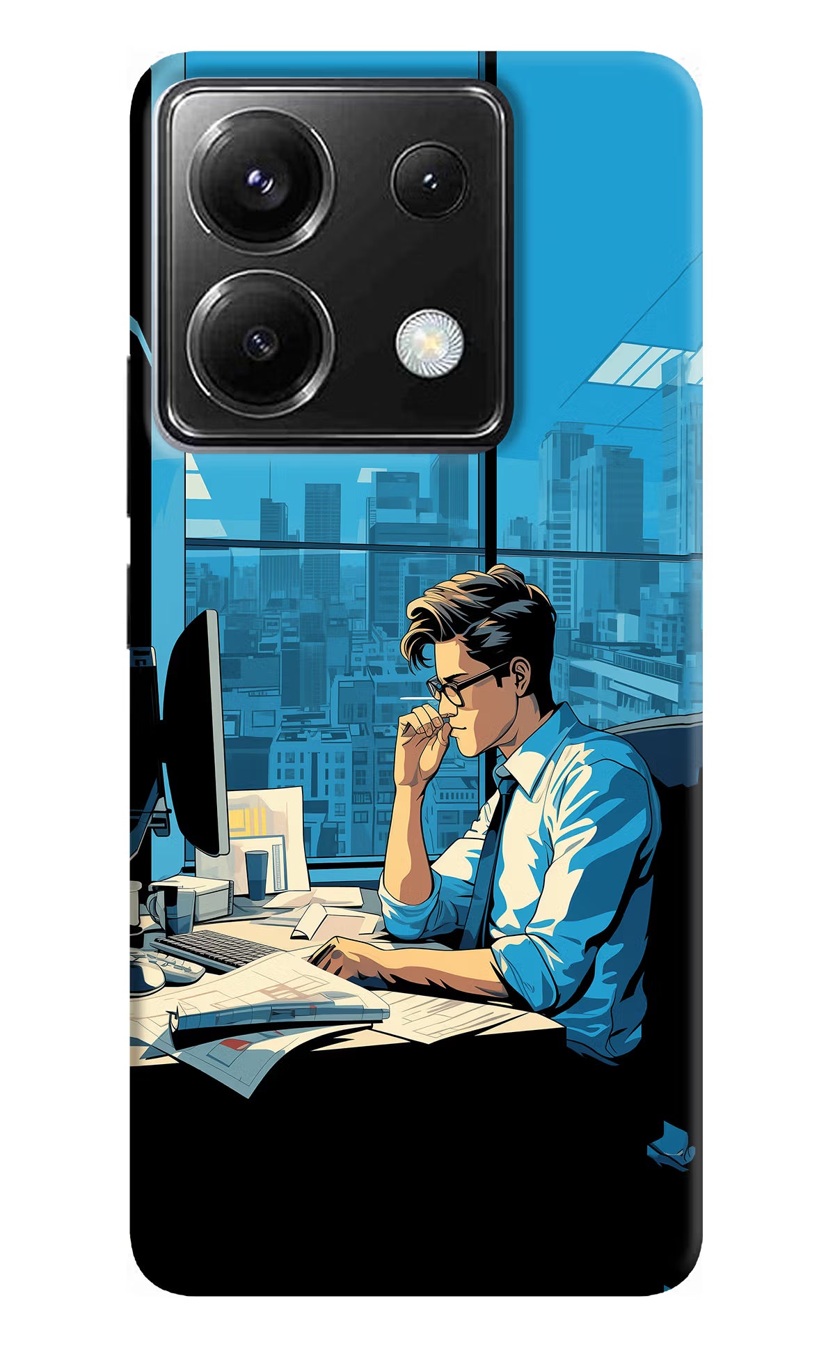 Focused Hustler (AI Generated) Poco X6 Back Cover