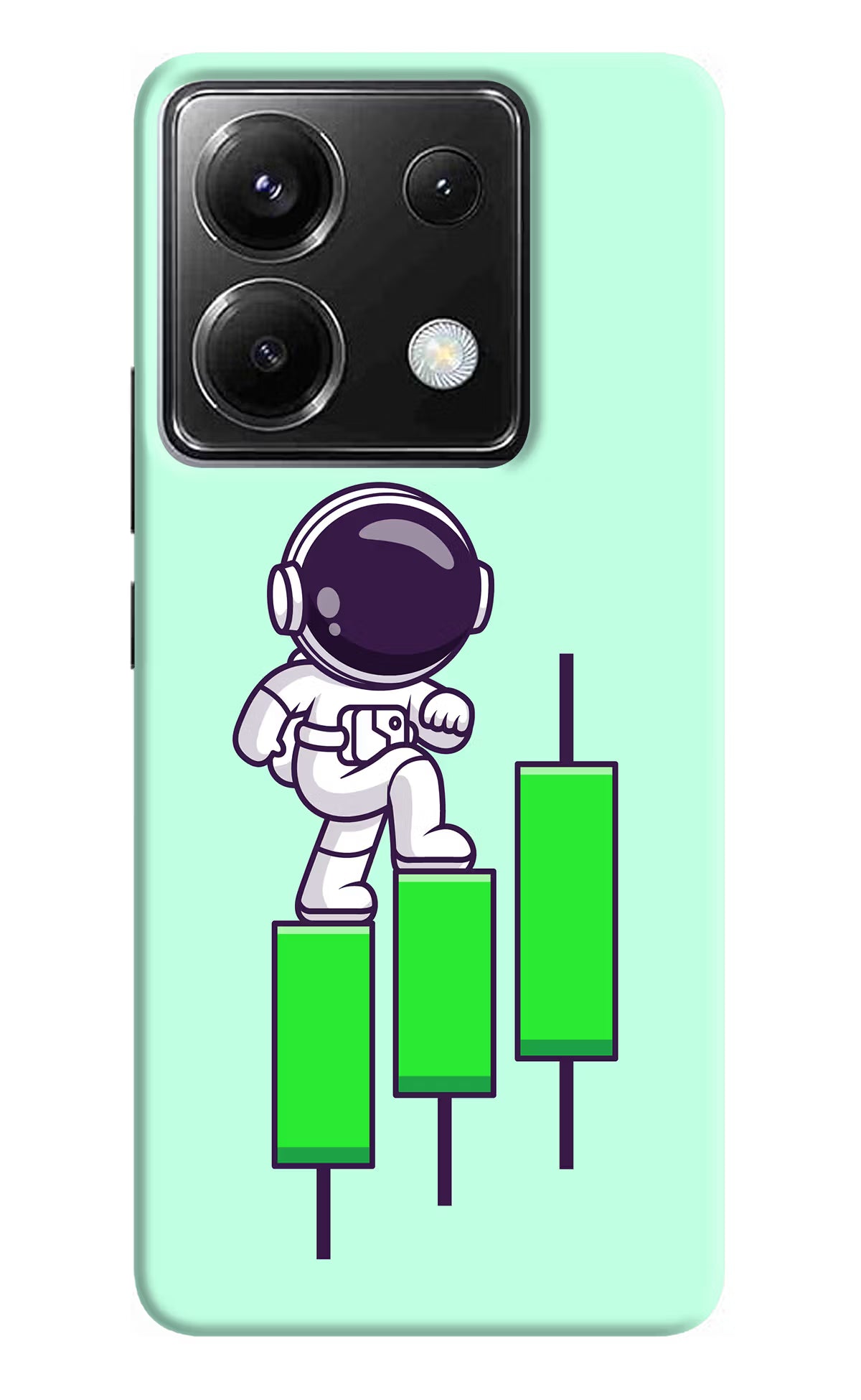 Astronaut Trader Poco X6 Back Cover