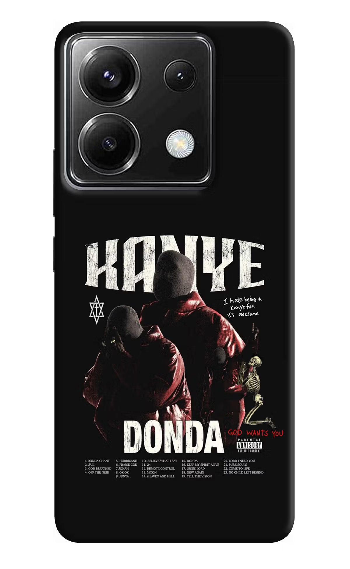 Donda Kanye West Poco X6 Back Cover