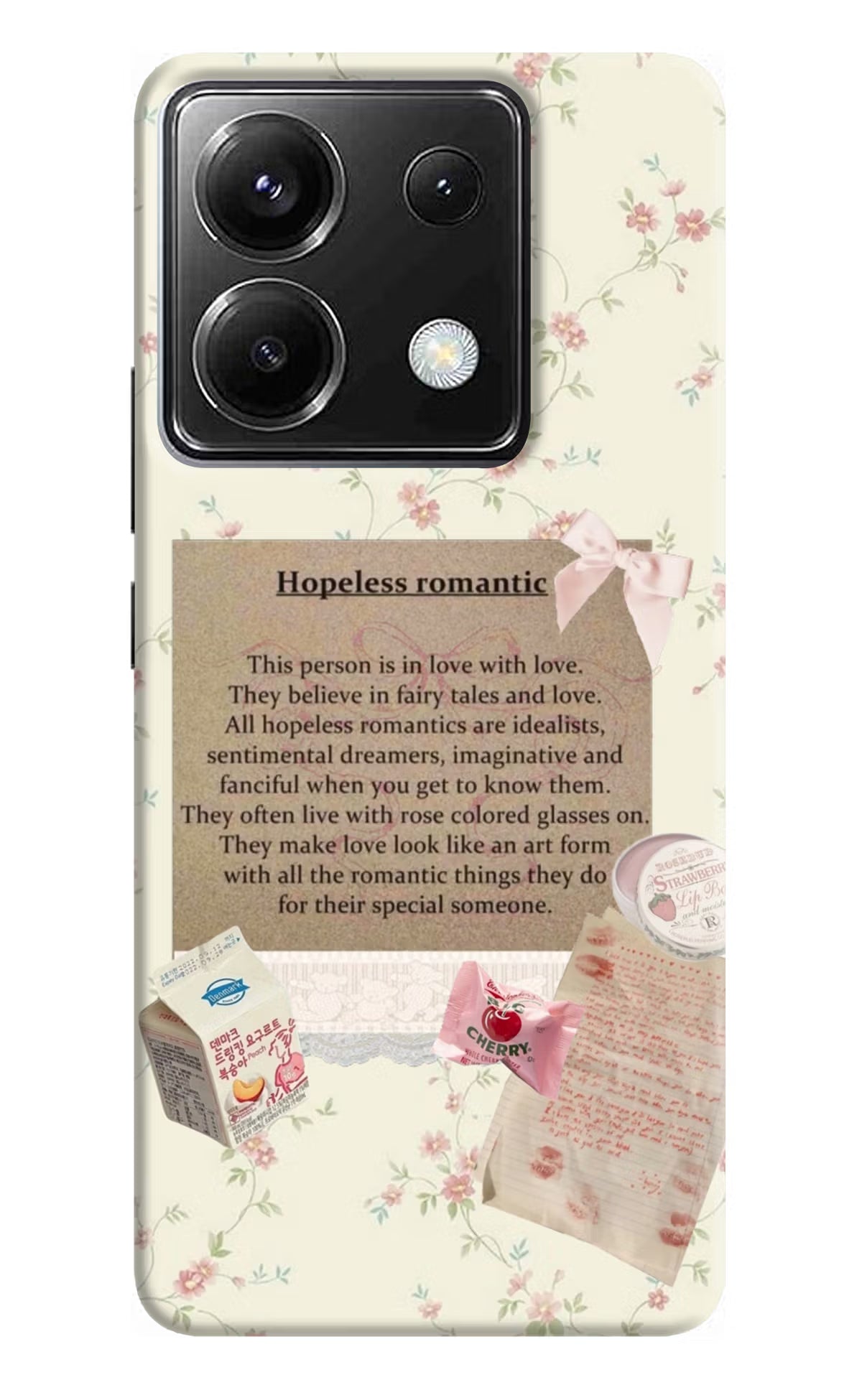 Hopeless Romantic Poco X6 Back Cover