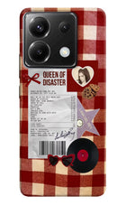 Queen of Disaster Poco X6 Hard Case Back Cover by Casekaro