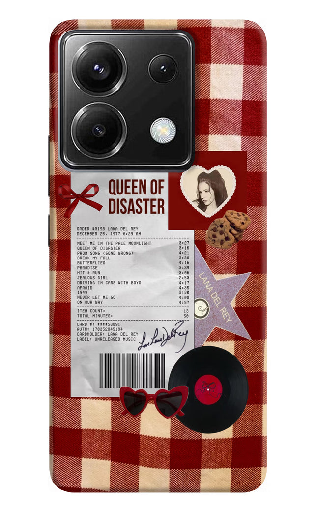 Queen of Disaster Poco X6 Hard Case Back Cover by Casekaro