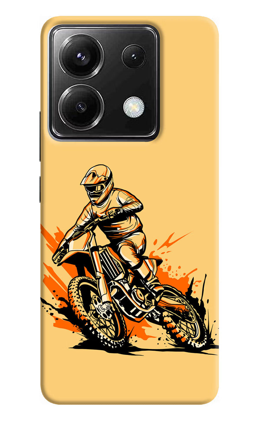 Off-Road Fury Poco X6 Back Cover, Hard case