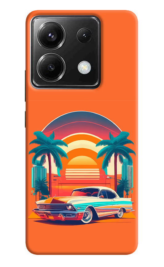 Palm Drive 80s Poco X6 Back Cover