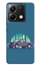 Retro Garage Vibe Poco X6 Hard Case Back Cover by Casekaro