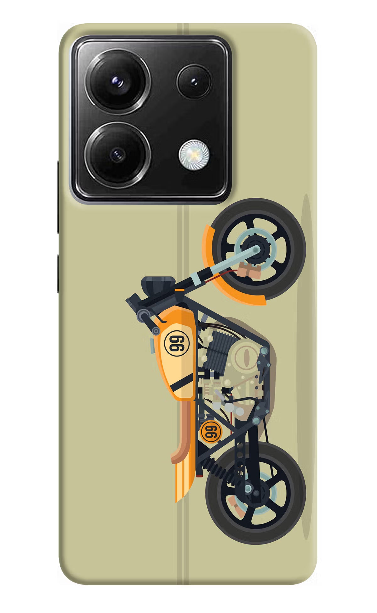 Vertical Speedster Poco X6 Back Cover