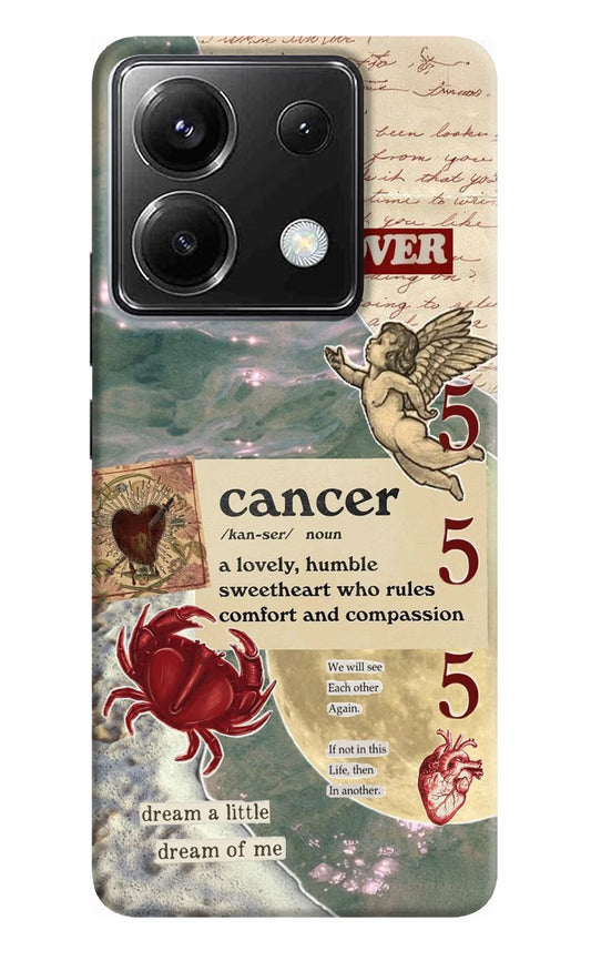 Cancer Zodiac Poco X6 Hard Case Back Cover by Casekaro