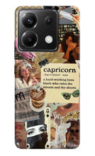 Capricorn Zodiac Poco X6 Hard Case Back Cover by Casekaro