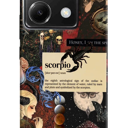 Scorpio Zodiac Poco X6 Hard Case Back Cover by Casekaro