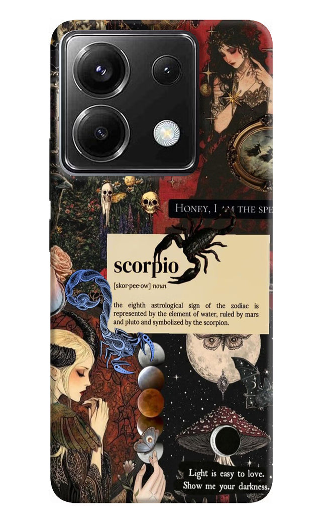 Scorpio Zodiac Poco X6 Hard Case Back Cover by Casekaro