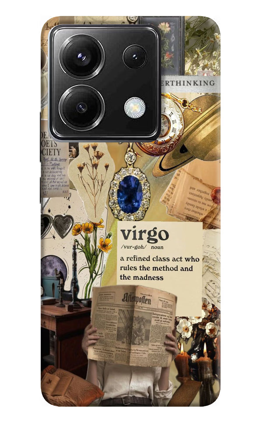 Virgo Zodiac Poco X6 Back Cover, Hard case