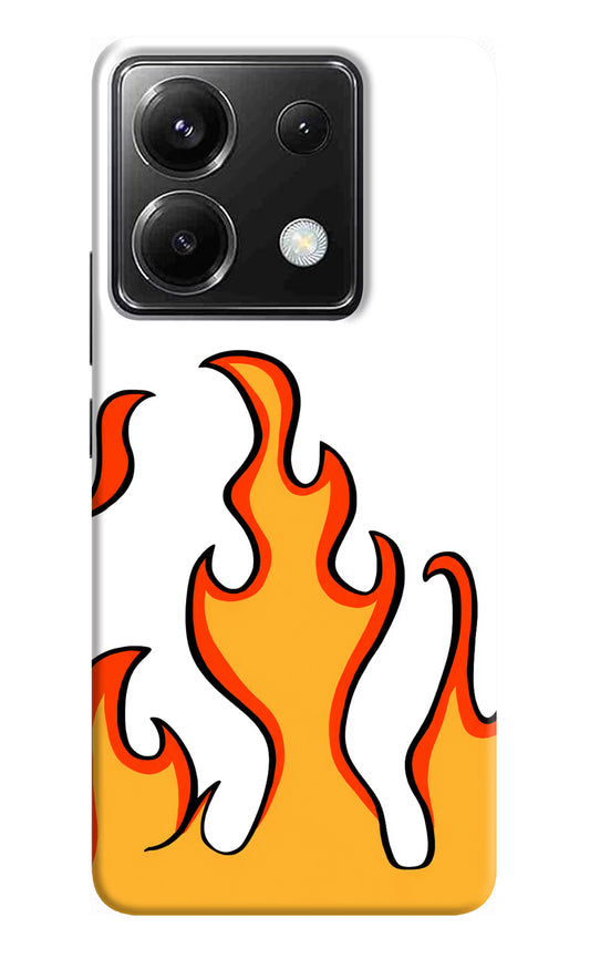 Fired Up – White Poco X6 Hard Case Back Cover by Casekaro