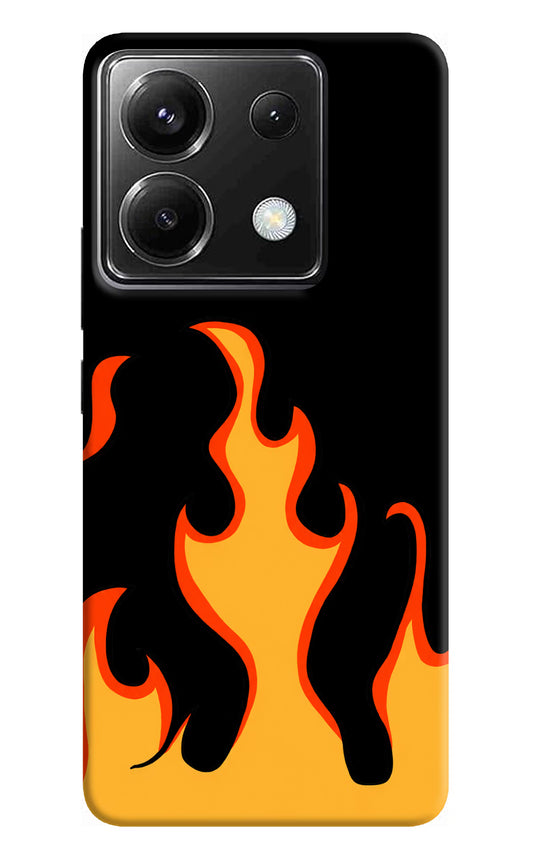 Fired Up – Black Poco X6 Hard Case Back Cover by Casekaro