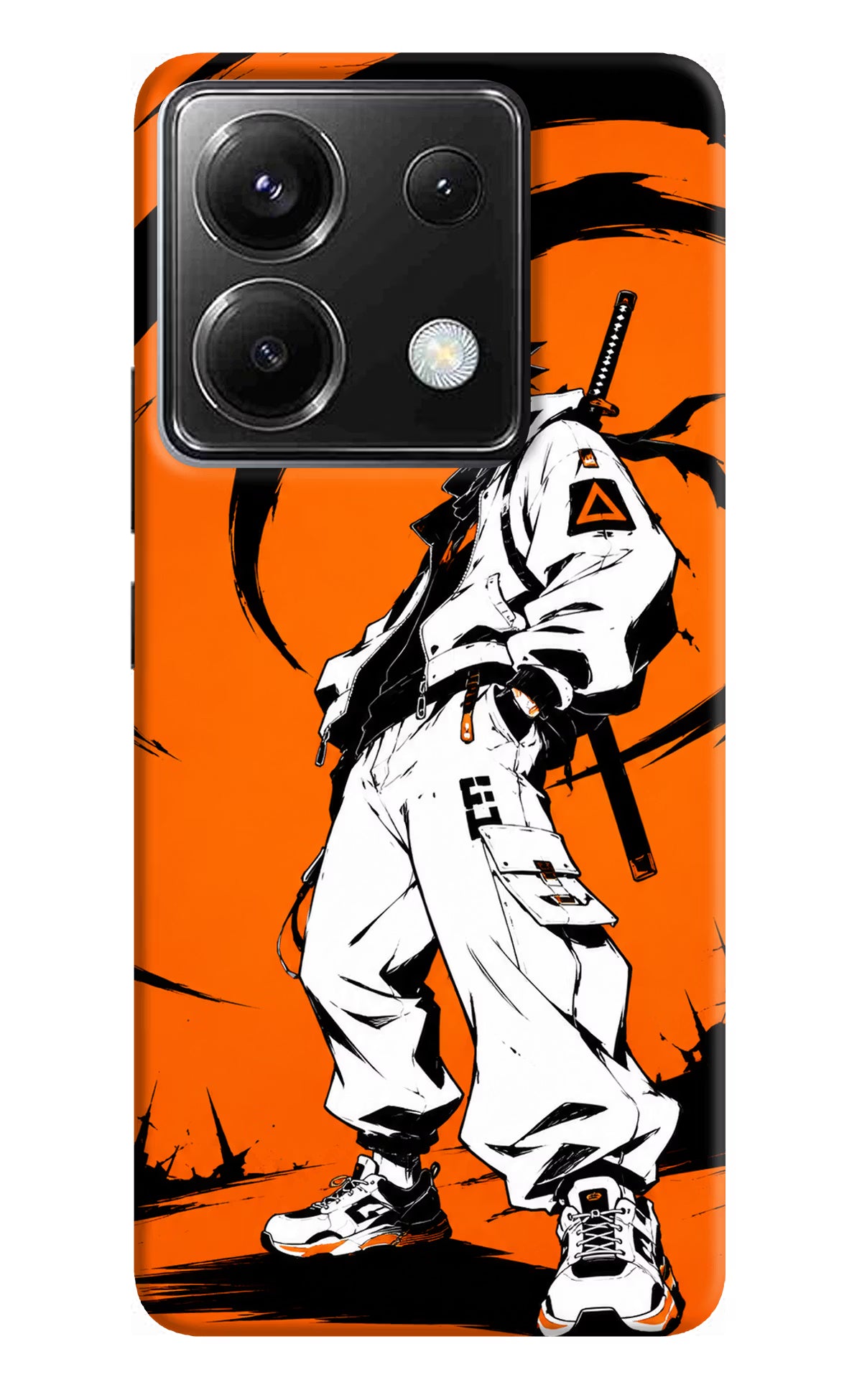 Street Samurai  Poco X6 Hard Case Back Cover by Casekaro