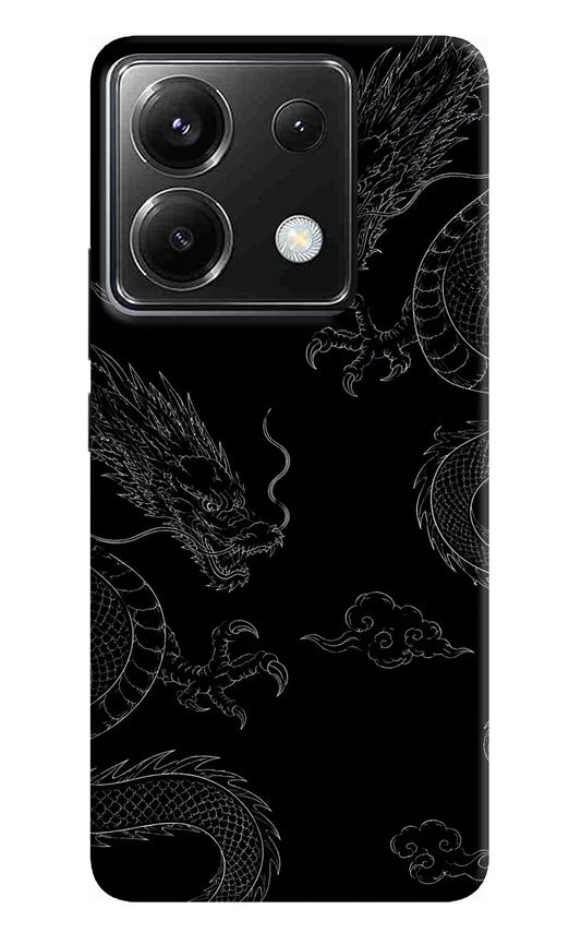 Twin Dragons Poco X6 Hard Case Back Cover by Casekaro