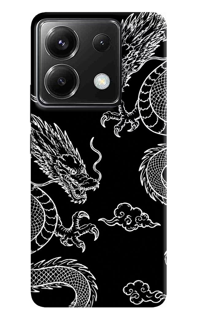 Twin Dragons Poco X6 Hard Case Back Cover by Casekaro