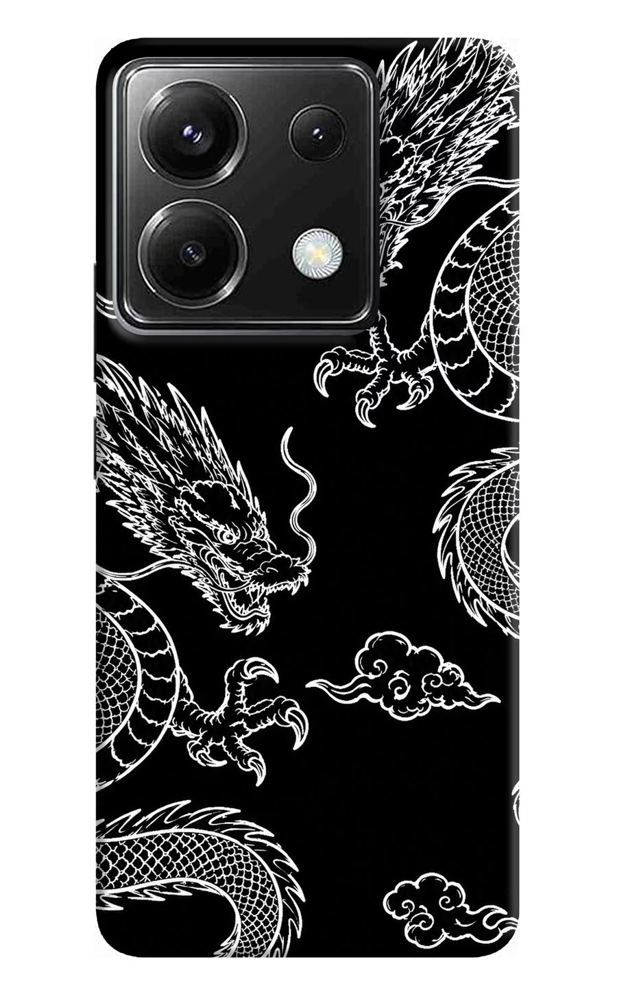 Twin Dragons Poco X6 Back Cover, Hard case