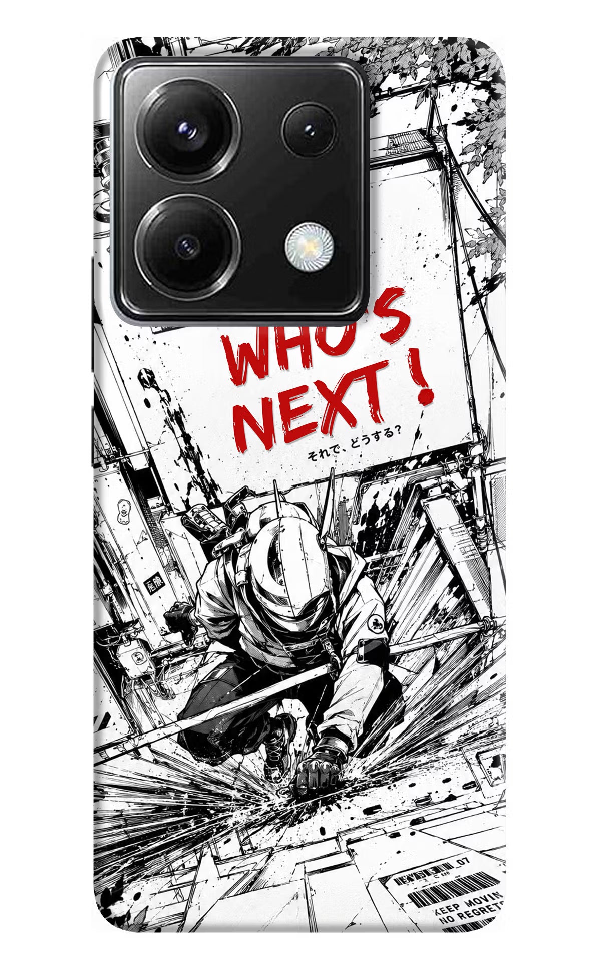 Who's Next Poco X6 Hard Case Back Cover by Casekaro