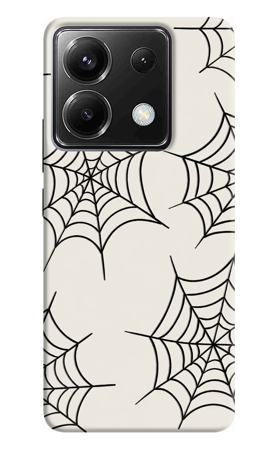 Spider Web Poco X6 Back Cover, Hard case
