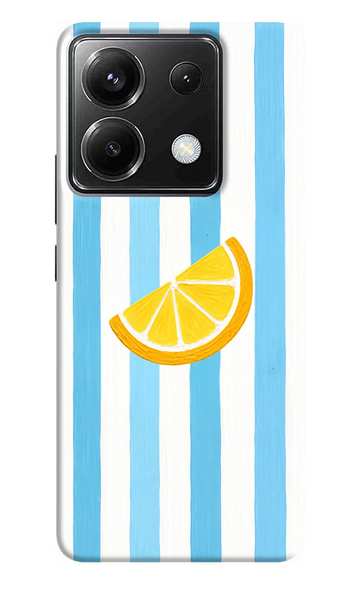 Summer Lemon Poco X6 Hard Case Back Cover by Casekaro