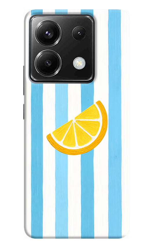 Summer Lemon Poco X6 Hard Case Back Cover by Casekaro