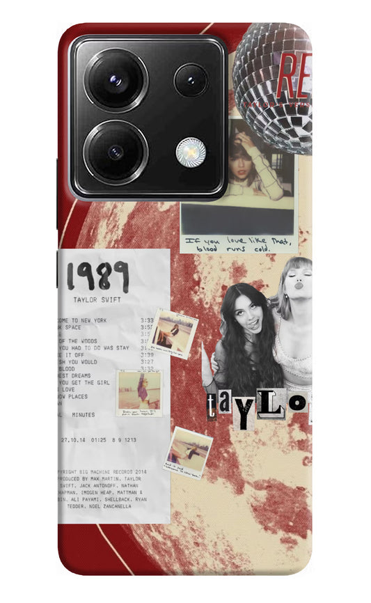 Taylor Swift Poco X6 Back Cover