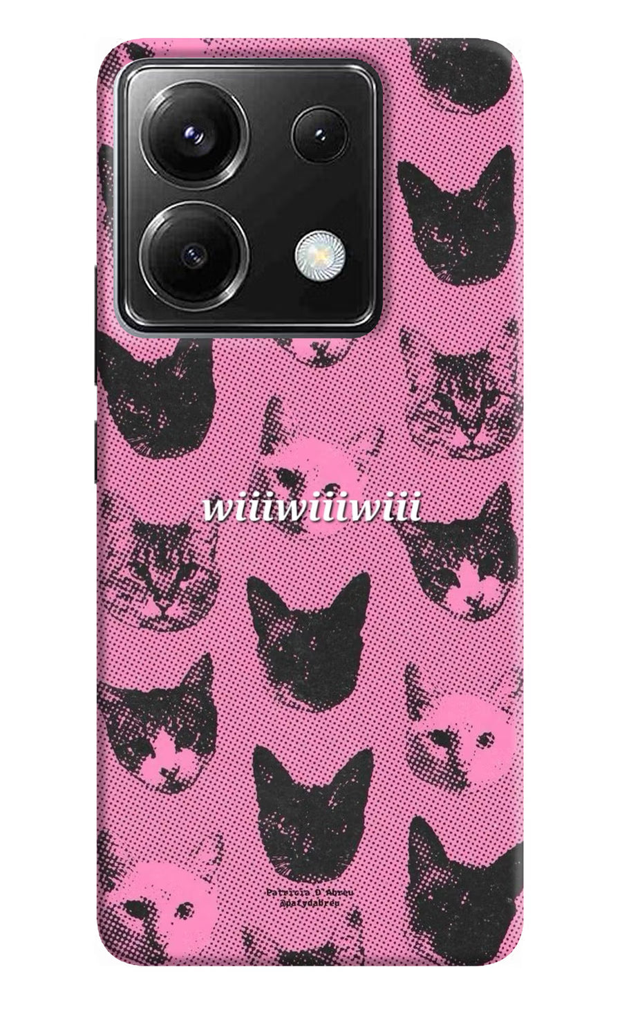 Pink Cats Poco X6 Back Cover, Hard case