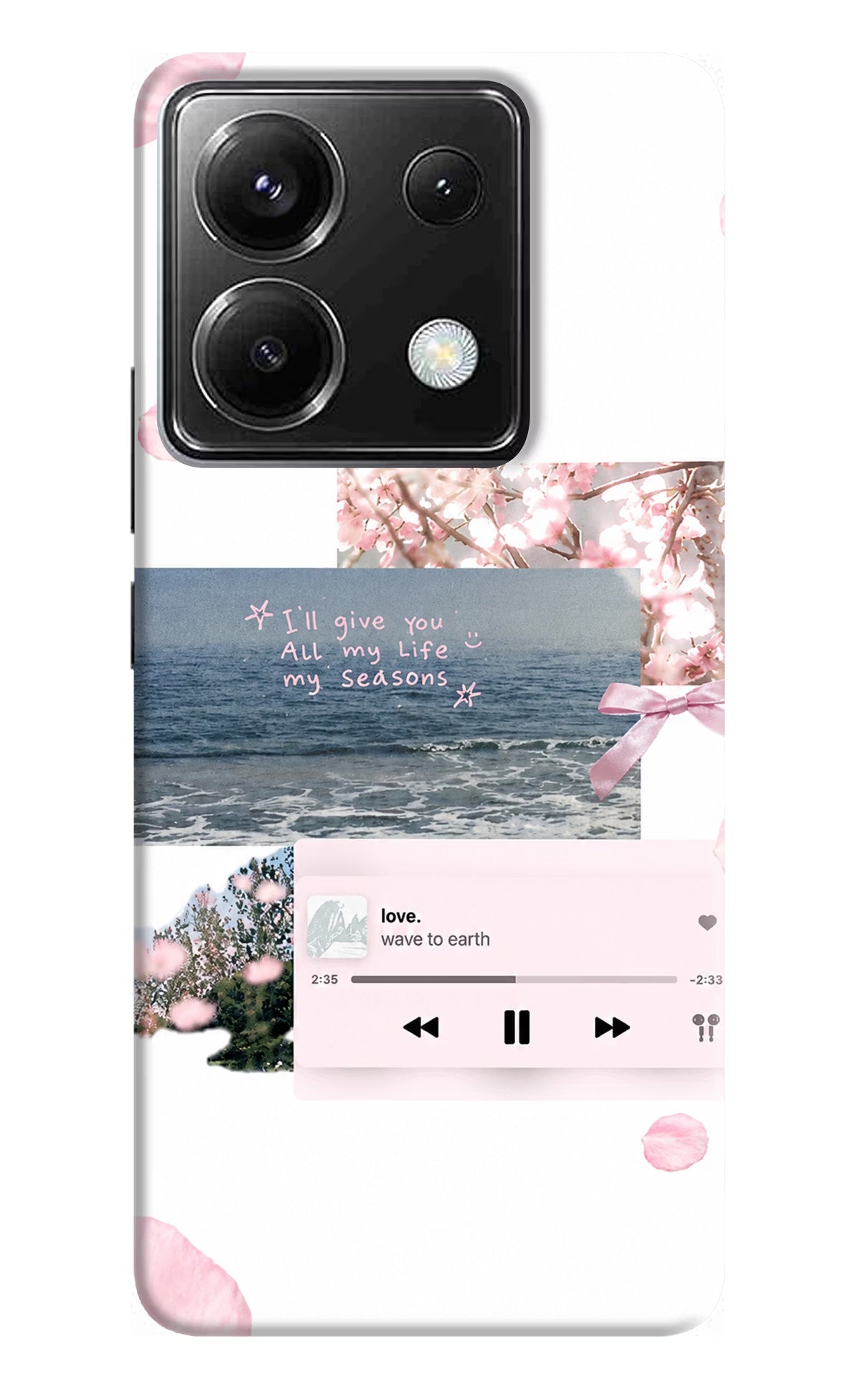 Wave to earth Poco X6 Back Cover