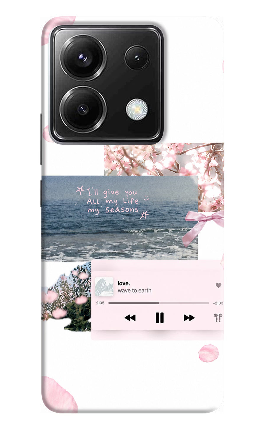 Wave to earth Poco X6 Back Cover, Hard case