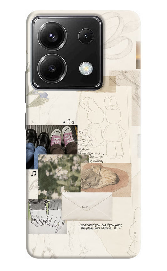 Soft Aesthetic Poco X6 Hard Case Back Cover by Casekaro