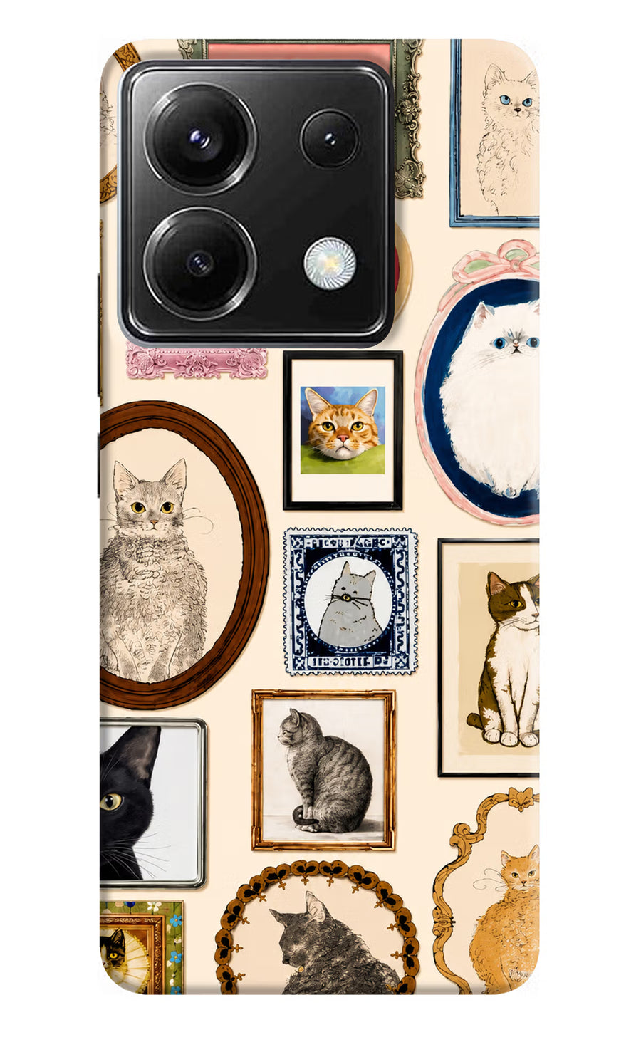 Mirror Cats Poco X6 Back Cover, Hard case