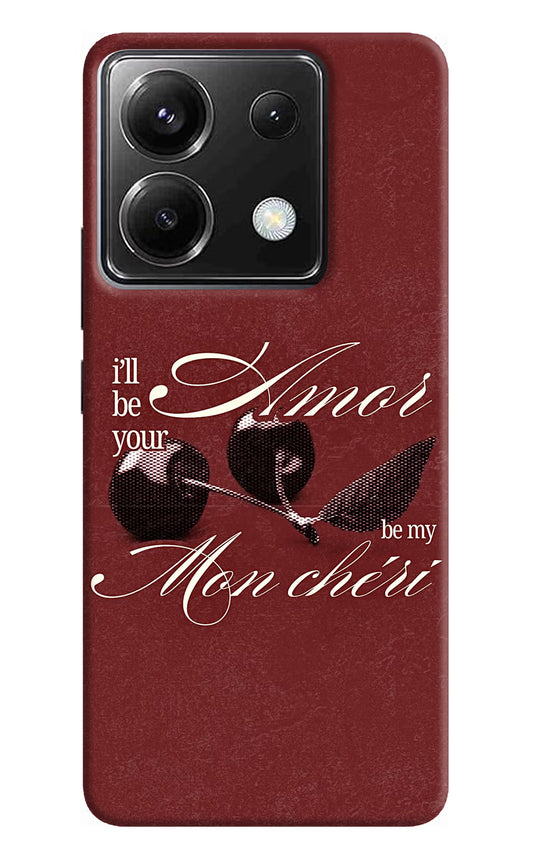 Velvet Cherry Poco X6 Back Cover